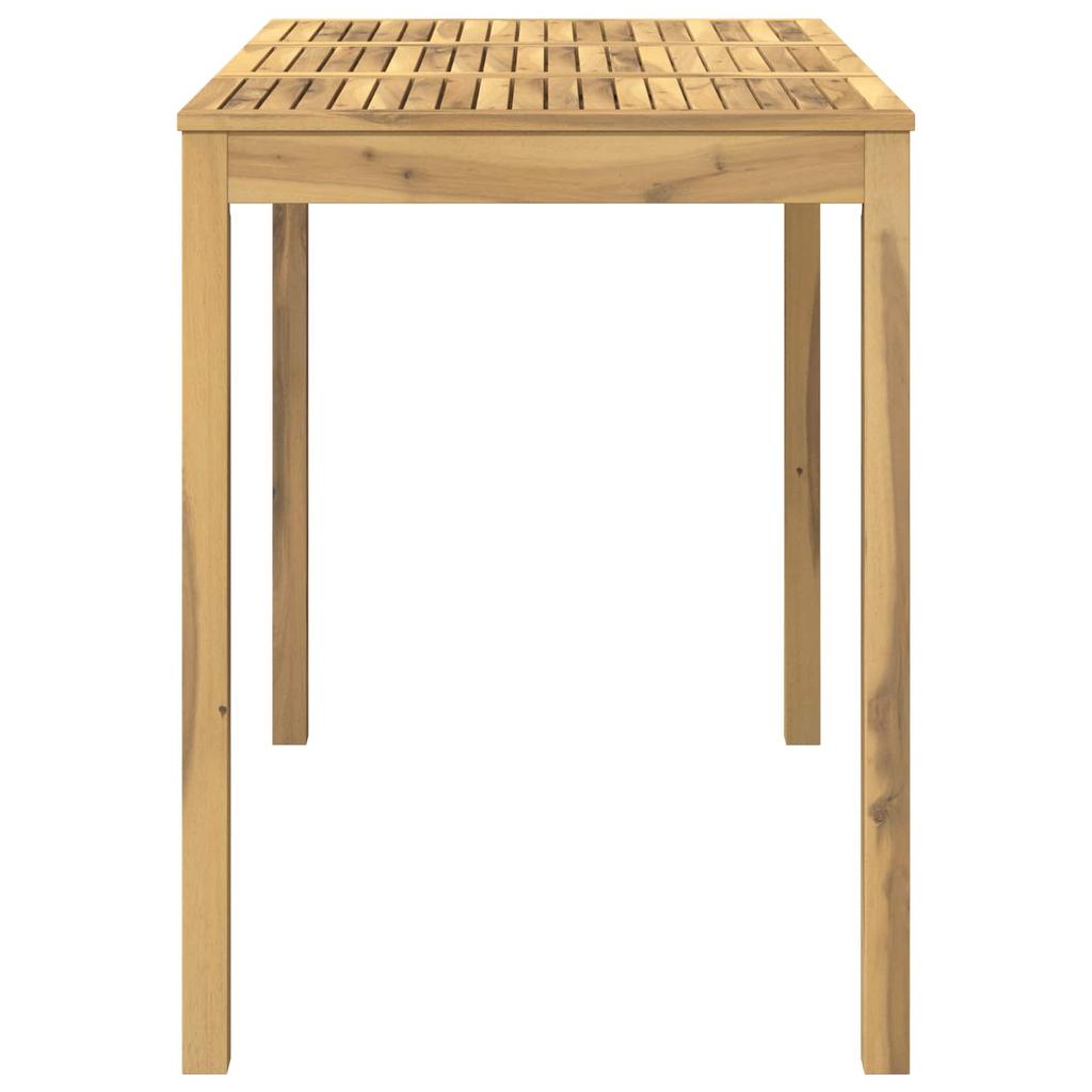 Garden Bar Table White 141 x 80.5 x 105 cm Solid Acacia Wood