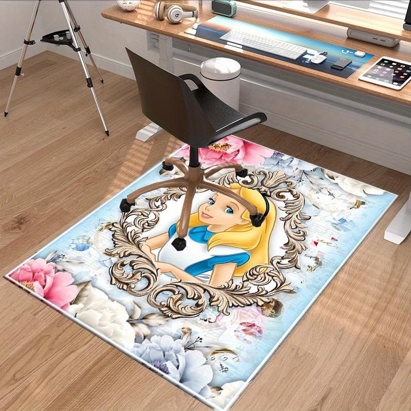 1pc, "Home Decor Carpet | Office Rug | Chair Pad | Outdoor Mat | Gift Idea - Alice in Wonderland Inspired Floral Design"P027