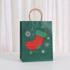Christmas Kraft Paper Gift Bags With Handle Holiday Party Favor In Small Medium Large Sizes