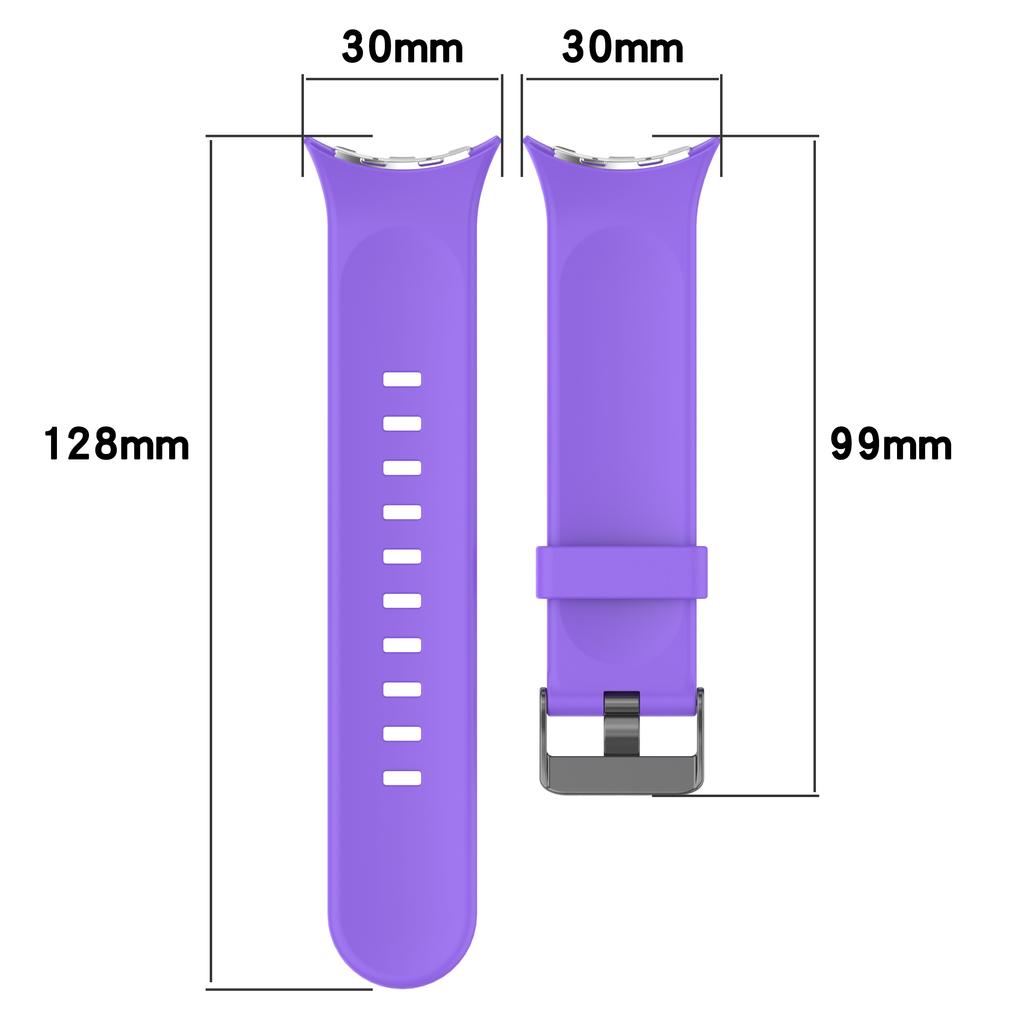 For Google Pixel Watch 3 45mm Silicone Watch Band Replacement Strap with Metal Connector