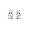 Boucles D'oreilles En Argent 925 Luxenter Avec Zircon Brillant Finition En Rhodié - Jadula