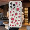 Summer Strawberry Flowers Print Clear Case for  Mi 14 13 13T 12 12T Pro 11 Lite POCO X3 Pro Airbag Shockproof Cover Funda