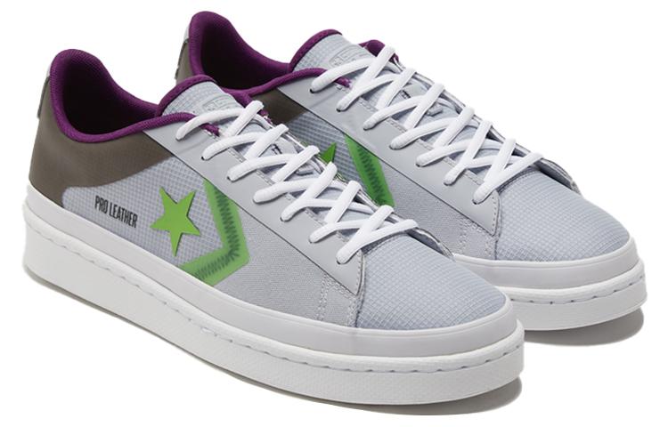 Кожаные низкие кеды Converse Pro 'Miami Vibez - Gravel Bold Wasabi' 170758C