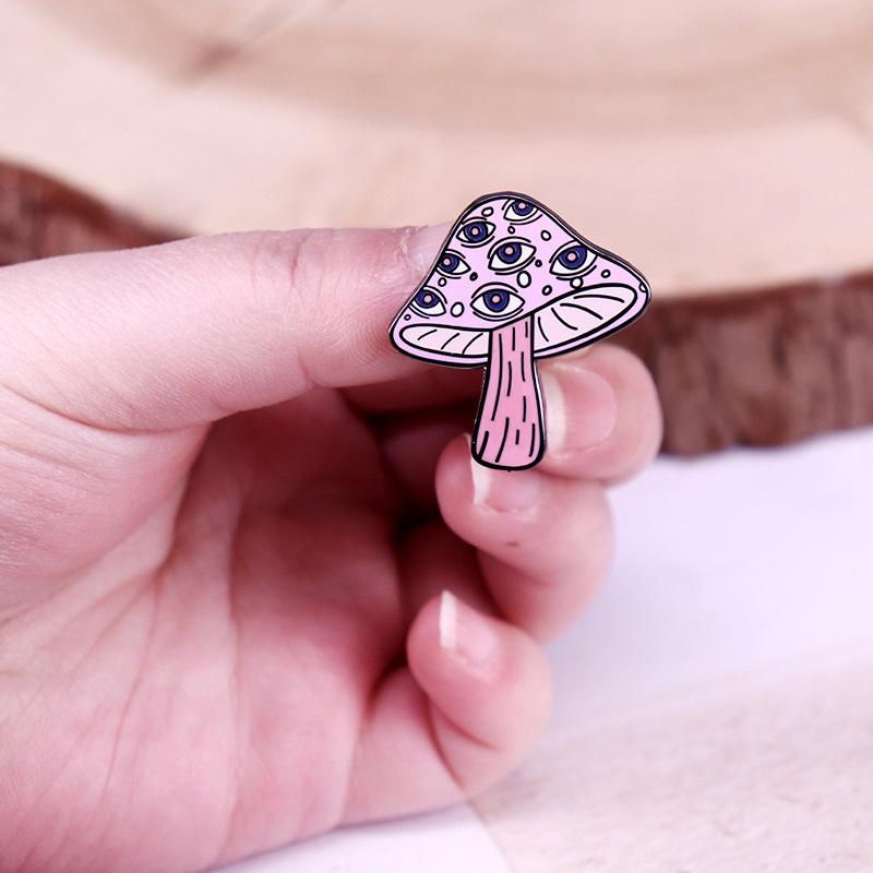 Брошь Грибные Глаза Аксессуары Рюкзак Одежда Игла Пряжка Значок