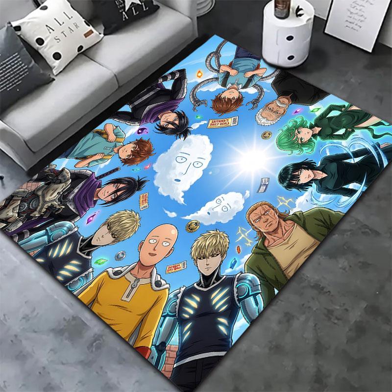 Onepunch Man Carpet Rug For Living Room Bedroom Home Sofa Decoration Kids Play Nonslip Floor Mat