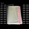 Adhesive Self-adhesive Pocket, Clothing Packaging Bag OPP Transparent Self Sealing Plastic Bag Reusable Self-adhesive Sealed Jewelry Making Bags