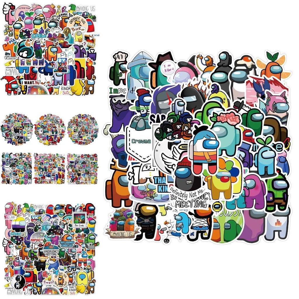 Pcs Sticker 50100 Pack Set Game Diy Imposter Decal Stickers Waterproof