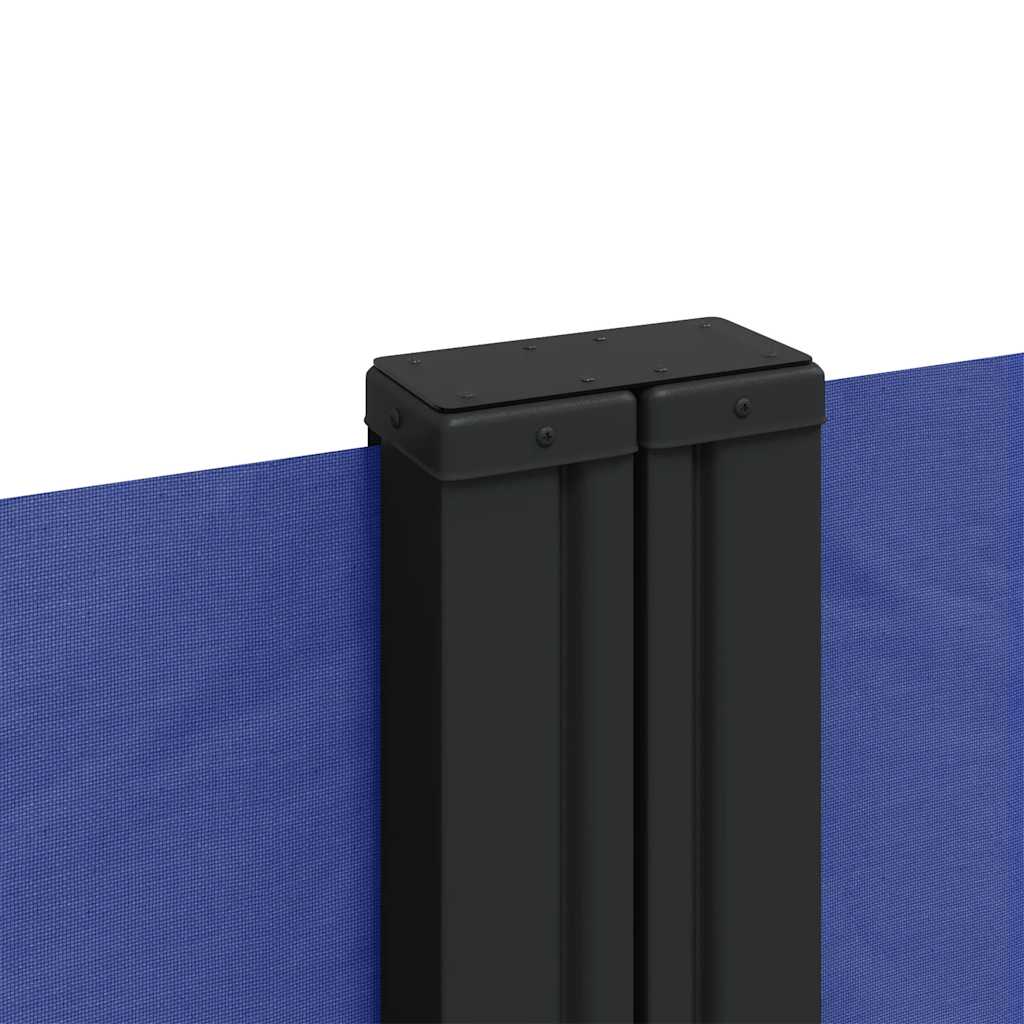 Retractable Side Awning Blue 100 x 1000 cm