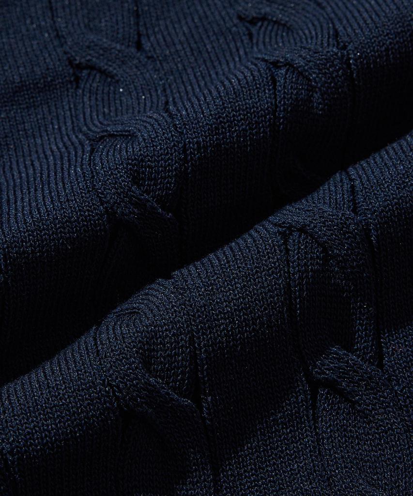 STCO Diems Ice Touch Cable Short Sleeve Knit_Navy (Classic Fit)_Dktxb63Csn