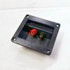Square Screw 2 Way Speaker Junction Box 2PCS Black Subwoofer Plug for Home Audio DIY Modification Replacement