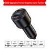 Dual USB Car Charger with Fast Charging & 200W Negative Ion Air Purifier
