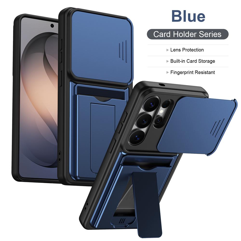 KEYSION Сумка-кошелек Чехол для телефона для Samsung S26 Ultra 5G Защита камеры сдвижной подставка Ударопрочный чехол для Galaxy S26+5G