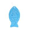 1/4Pcs Exfoliating Bath Sponge 3D Ultra Soft Body Scrubber Sponge Fish Shape Dead Skin Remover Reusable Bath Scrubber with Lanyard