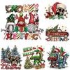 Animal Christmas Iron On Patches Dinosaur Arts Crafts Ironing Heat-Adhesive Transfer Clothes Appliqued Diy Accessory Patches Hot