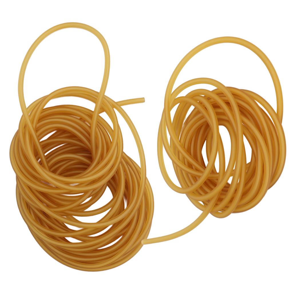 Латексная резинка, желтая высокоэластичная трубка из натурального каучука для рогаток, выполнения фитнес-упражнений