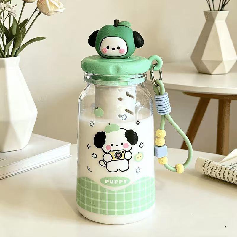 Cute Cartoon Star Stainless Steel Water Bottle Girls Portable Pocket Cup Students