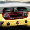 Настоящая мягкая наклейка из углеродного волокна для Fiat 500 2008 2009-2014 2015 Для Abarth 595 2012 2013 2014 CD Control Внутренние аксессуары