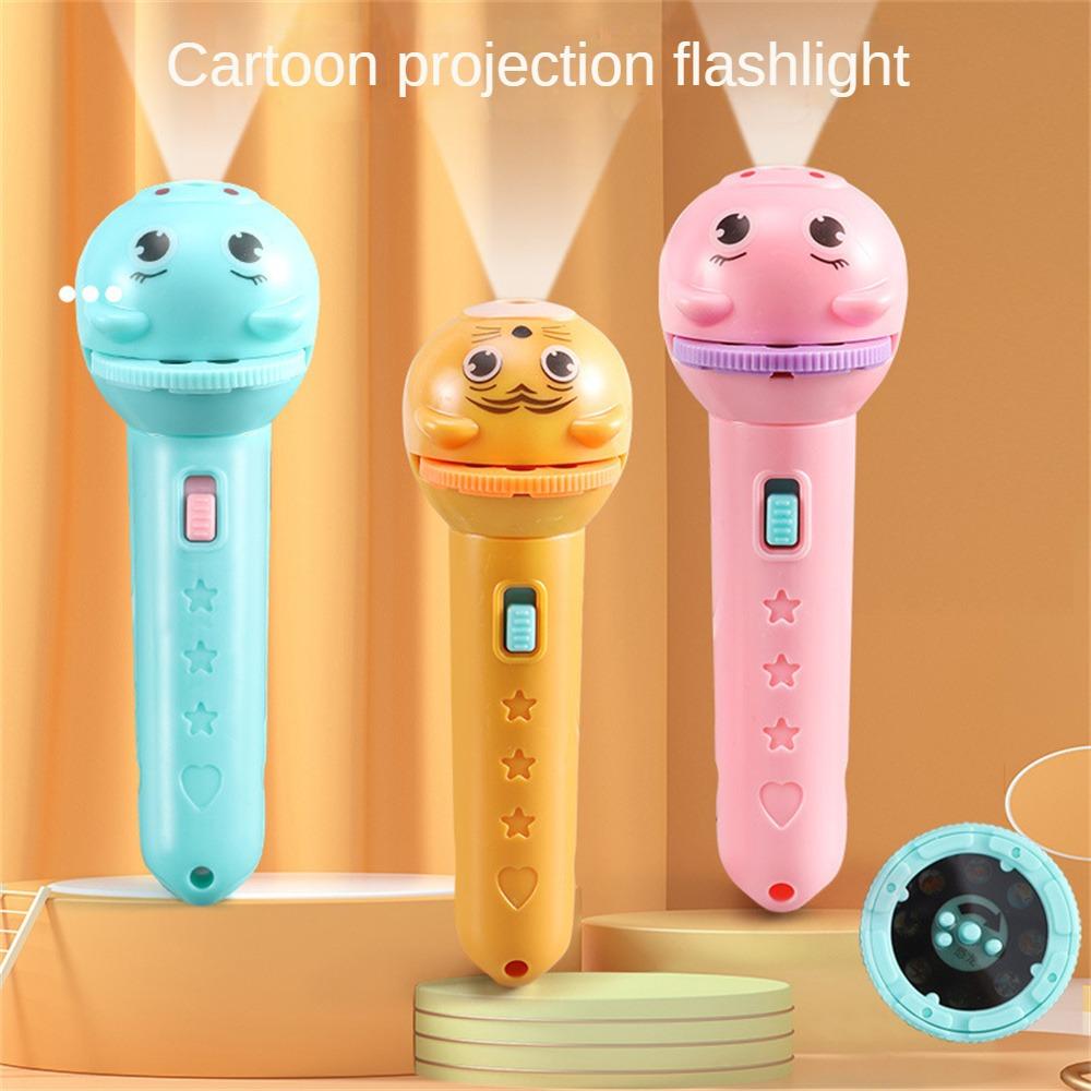 Flashlight Projector Torch Lamp Toy Baby Early Education Cartoon Fun Boys Girls Gifts Toy Luminous Projection Flashlight