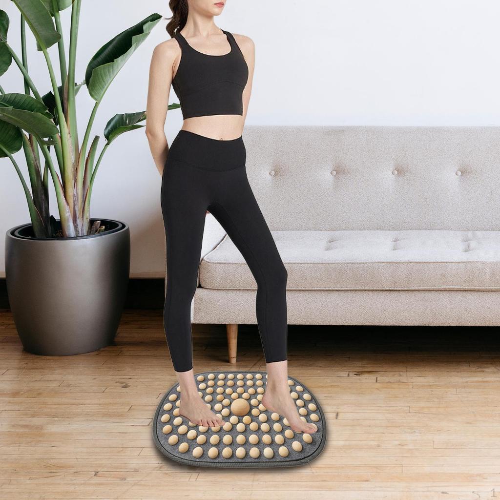 Деревянный коврик для акупрессуры стоп для мужчин и женщин, легкая массажная доска