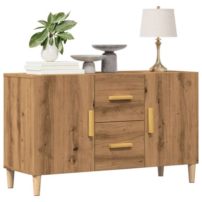 VidaXL Buffet chêne artisanal 100x36x60 cm bois d'ingénierie 856903