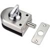 Stainless Steel Home Security Anti-Theft Glass Door Lock Gate Floor Latch Single Bolt Knob Sliding