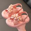 Модные детские сандалии, летние дышащие пляжные сандалии принцессы для девочек с мягкой подошвой для детей