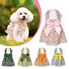 Soft Pet Summer Thin Skirt Breathable Pet Sweet Skirt Dog Floral Princess Dress  Birthday Party