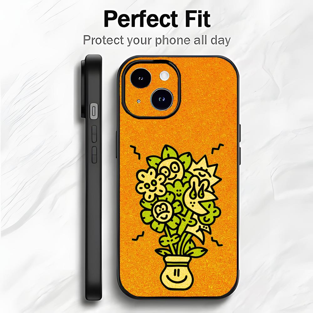 Креативная Цветная Абстрактная Арт M-Mr Doodle Чехол для Телефона Чехол для Телефона Мягкая Упаковка Легкий Для iPhone17 16 15 14 13ProMax