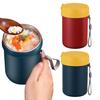 500ML Insulated Soup Cup with Buckle Lid Vacuum Food Jar Leakproof