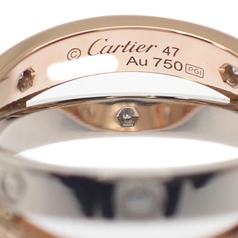 CARTIER  B4094347 #7(JP Size) ring gold K18 Pink Gold/K18 white gold Women