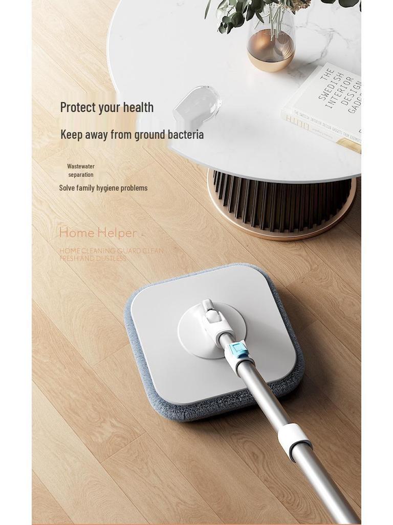 Hands-Free Mop with Clean and Dirty Water Separation - Rotating Household Cleaning Tool