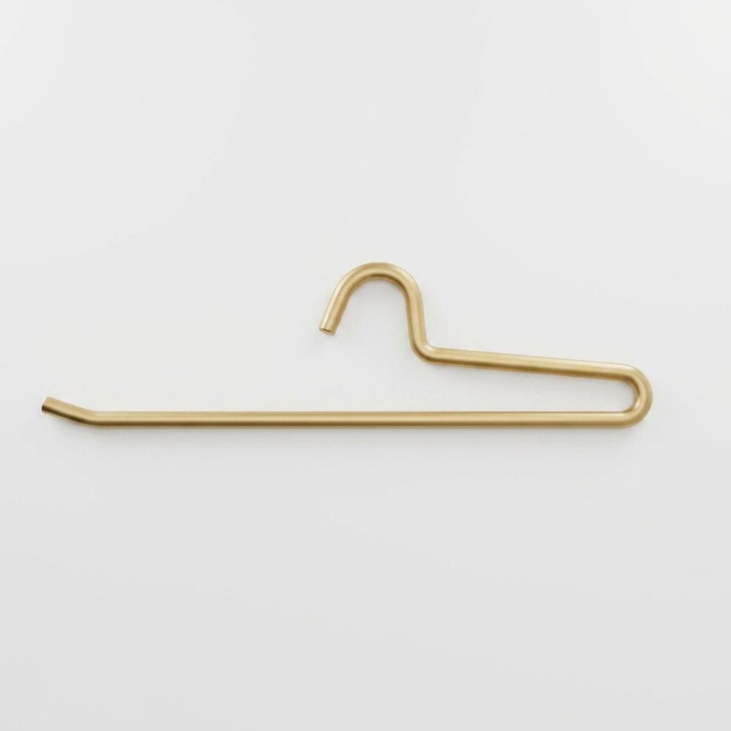 5Pcs Pants Hangers Short Neck Goose Type Space Aluminum Anti Slip Pant Hanger For Home Use