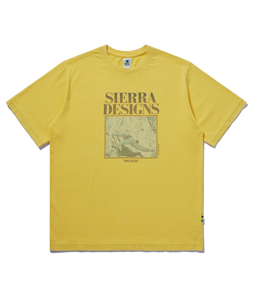SIERRA DESIGNS Фотоархив Стильная футболка с коротким рукавом Желтая