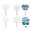 10Pcs Double-Sided Blank Sublimations Fan for Church Functions and Personalizeds Party Accessories