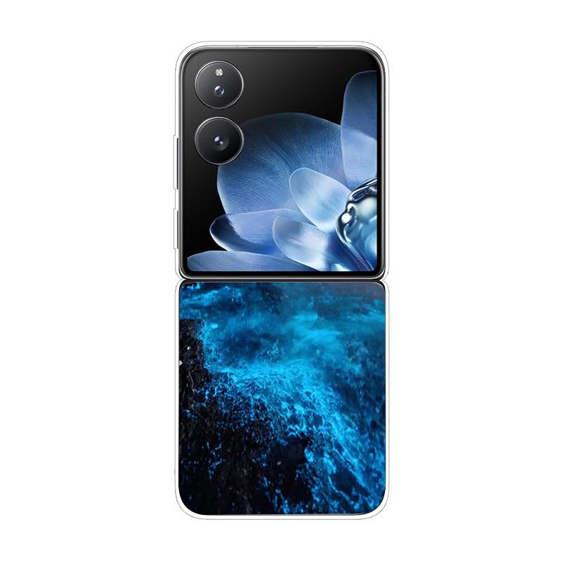 Твердая ПК-накладка для Xiaomi Mix Flip Противоударный чехол для телефона для Mi Mix Flip 5G Ультратонкая задняя прозрачная накладка MixFlip Чехол Coque Funda