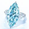 Light Blue Marquise Zircon Copper Wedding Ring for Women