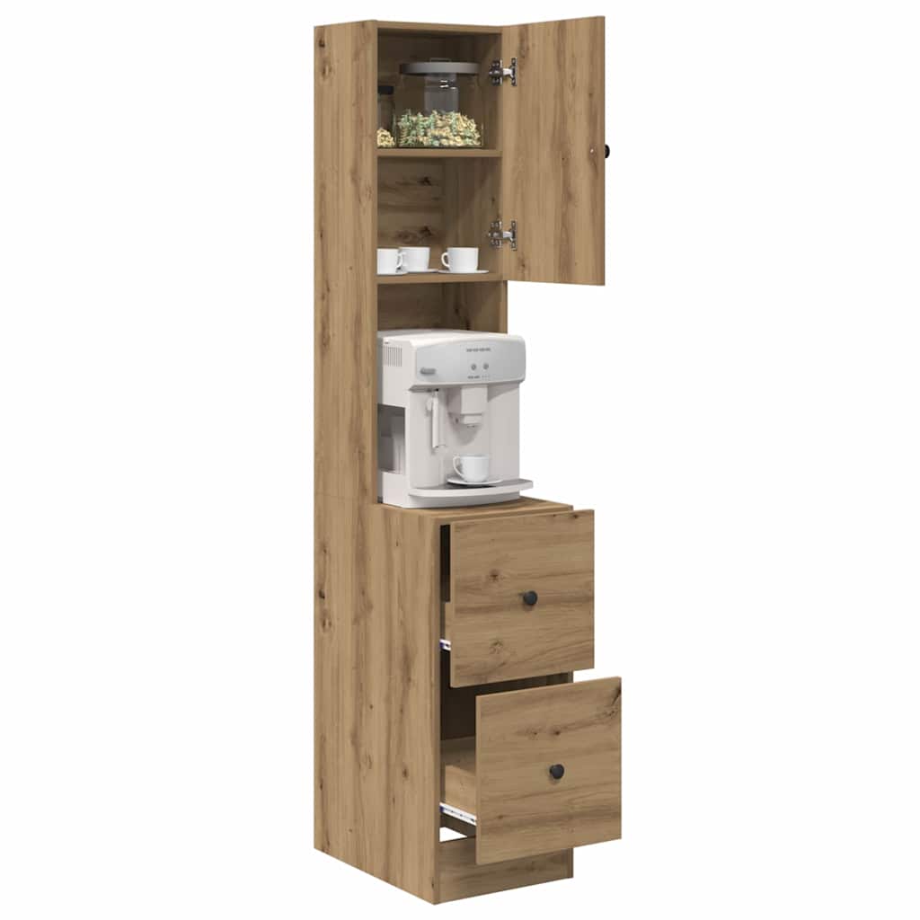 Kitchen Buffet with Drawers Artisan Oak 32 x 50 x 180 cm