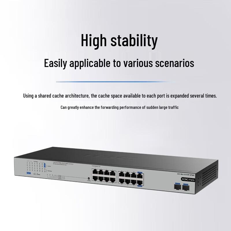 H3C S1252F-PWR 48-Port Gigabit PoE+ Switch