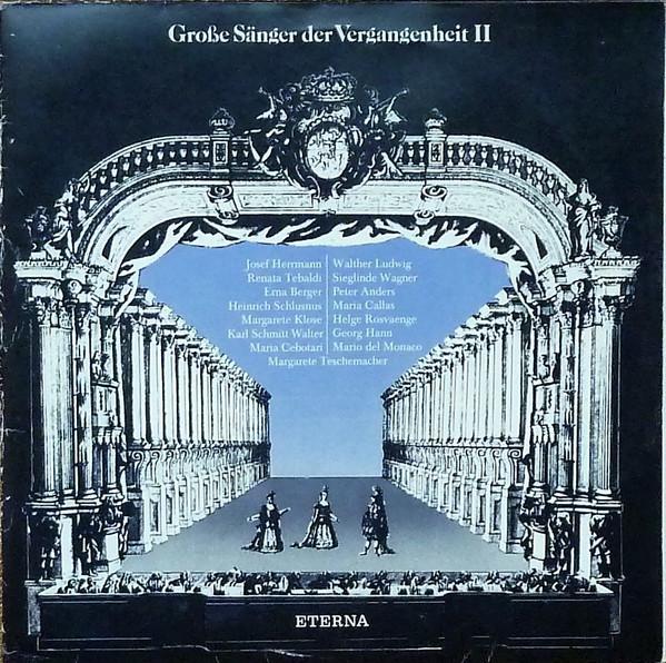 Виниловая пластинка РАЗЛИЧНЫЕ Groe Snger Der Vergangenheit II 822671 ETERNA 1984 Германия Классическая Б/у