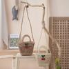 Cherry Straw Bag Women's New Summer Versatile Messenger Bag Seaside Beach Bag Woven Portable Vegetable Basket Bag
