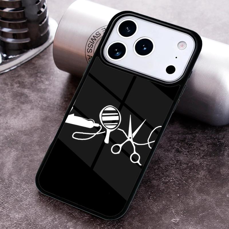 Инструменты парикмахера прическа Чехол для телефона для iPhone 17 16 15 Pro Max Air 14 13 12 11 Plus Ударопрочный чехол