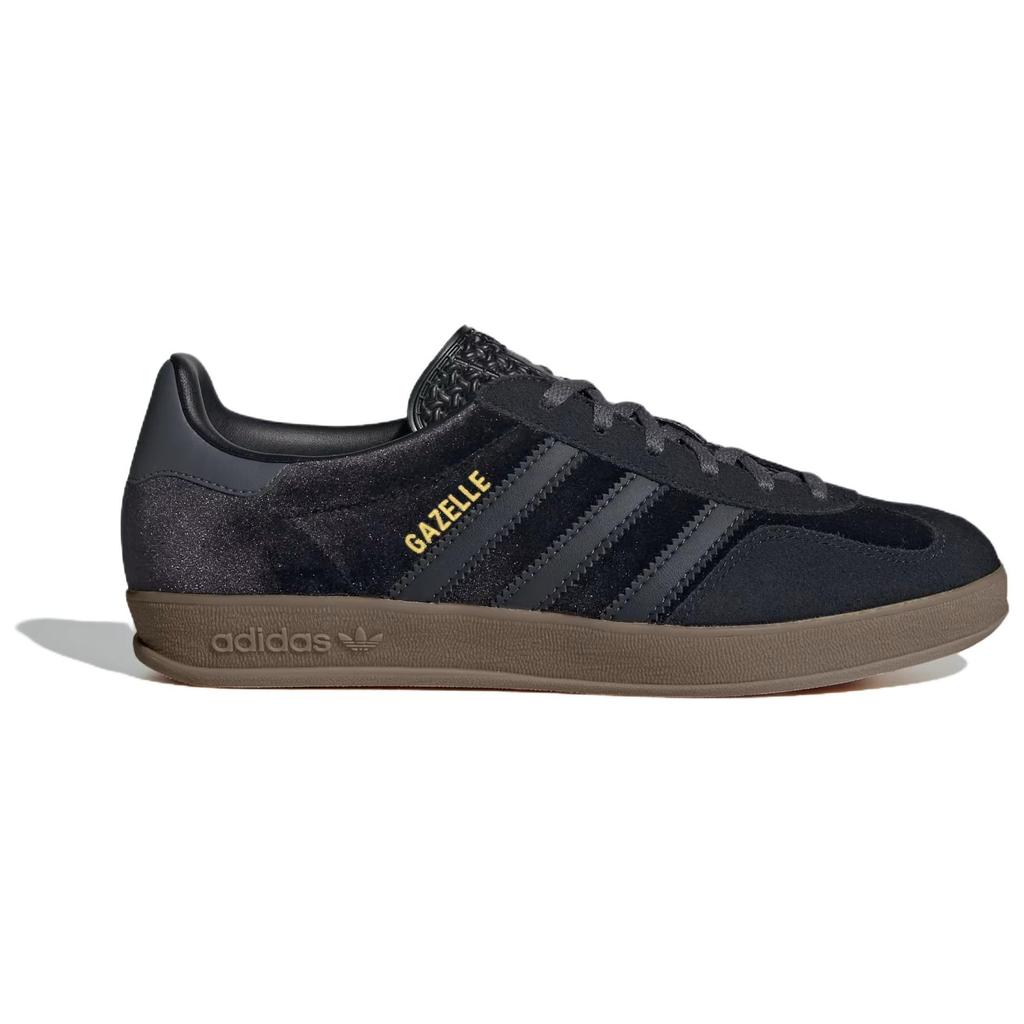 Adidas Кроссовки женские Gazelle Indoor Black Carbon Velvet Core-Black Grey-Five JI2712