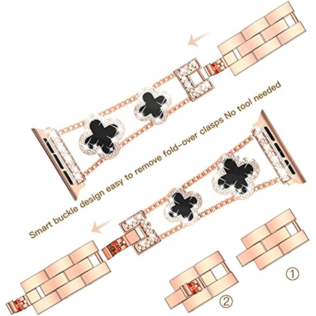 Роскошный тонкий блестящий ремешок для Apple Watch с металлическими бриллиантами Ultra 2, 49 мм, 40 мм, 42 мм, 44 мм, 45 мм, 41 мм, браслет Iwatch Se Series 8/7/6/5/4/3 для женщин, блестящий