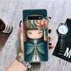Чехол для телефона Samsung Galaxy с изображением куклы Кокеси и девушки в кимоно Для Samsung Galaxy S26 S25 Edge S24 S23 FE S22 Ultra S21 Plus S20 + Fundas Cover Coque Galax