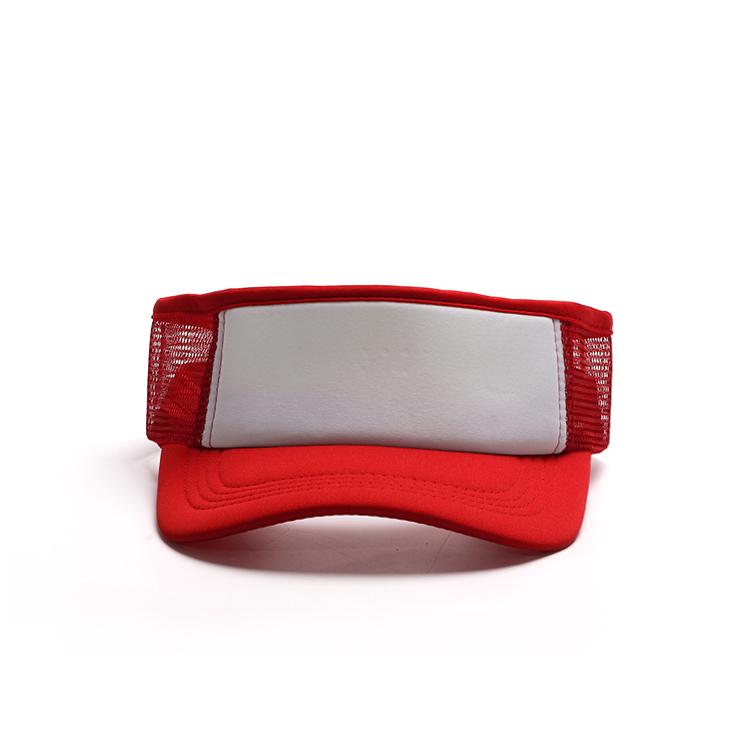 High Quality Customizable Sun Visor Sport Cap Sublimation Hat with Personal Branding for Advertising Promotion