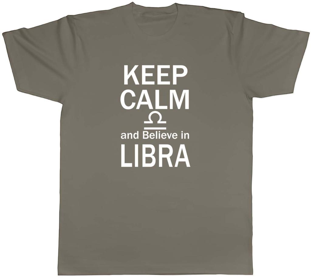 Keep Calm and Believe in Libra Zodiac Unisexs Unisex TShirt Tee