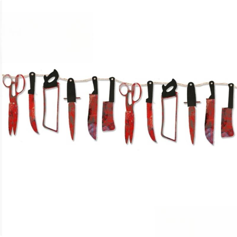 10 футов Хэллоуинский Кровавый Баннер Страшная Рука и Нога Подвесной Баннер Хэллоуинская Кровавая Гирлянда Баннер для KTY