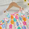 Girls' Fashionable Two-piece Summer Children's Sweet Halter Top + Flared Pants Set