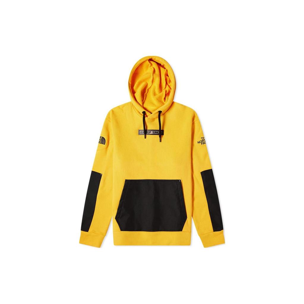 THE NORTH FACE Sweatshirts Men's Yellow Black Hooded Moderate Regular NF0A4R5G-ZU3