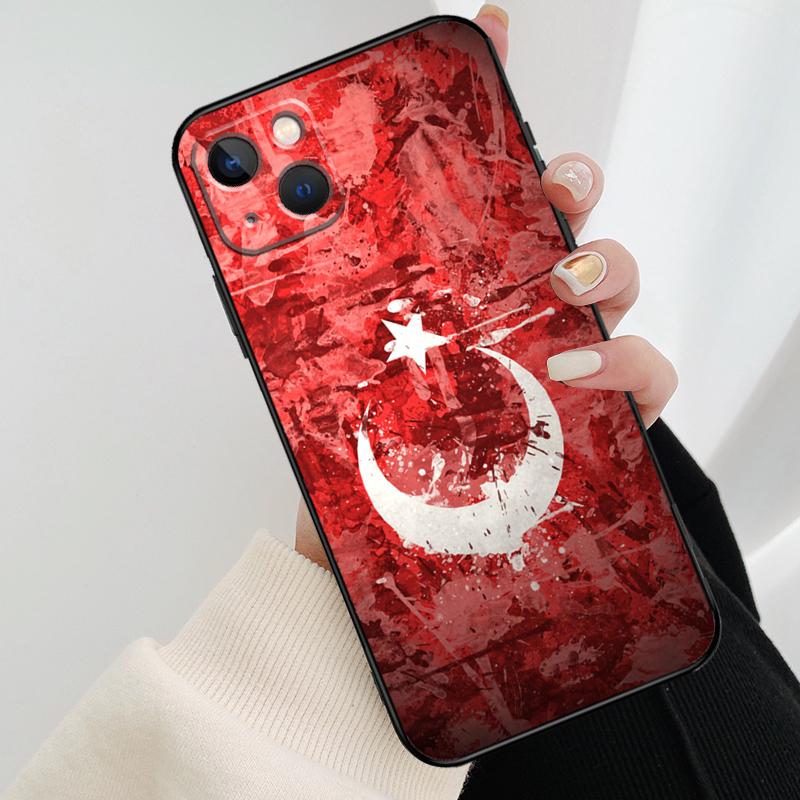 Республика Турция Реалистичный чехол для телефона с флагом для iPhone 17 Pro Max 14 13 12 11 15 16 Pro Max mini 16 15 Plus 16e 17 Air Cover